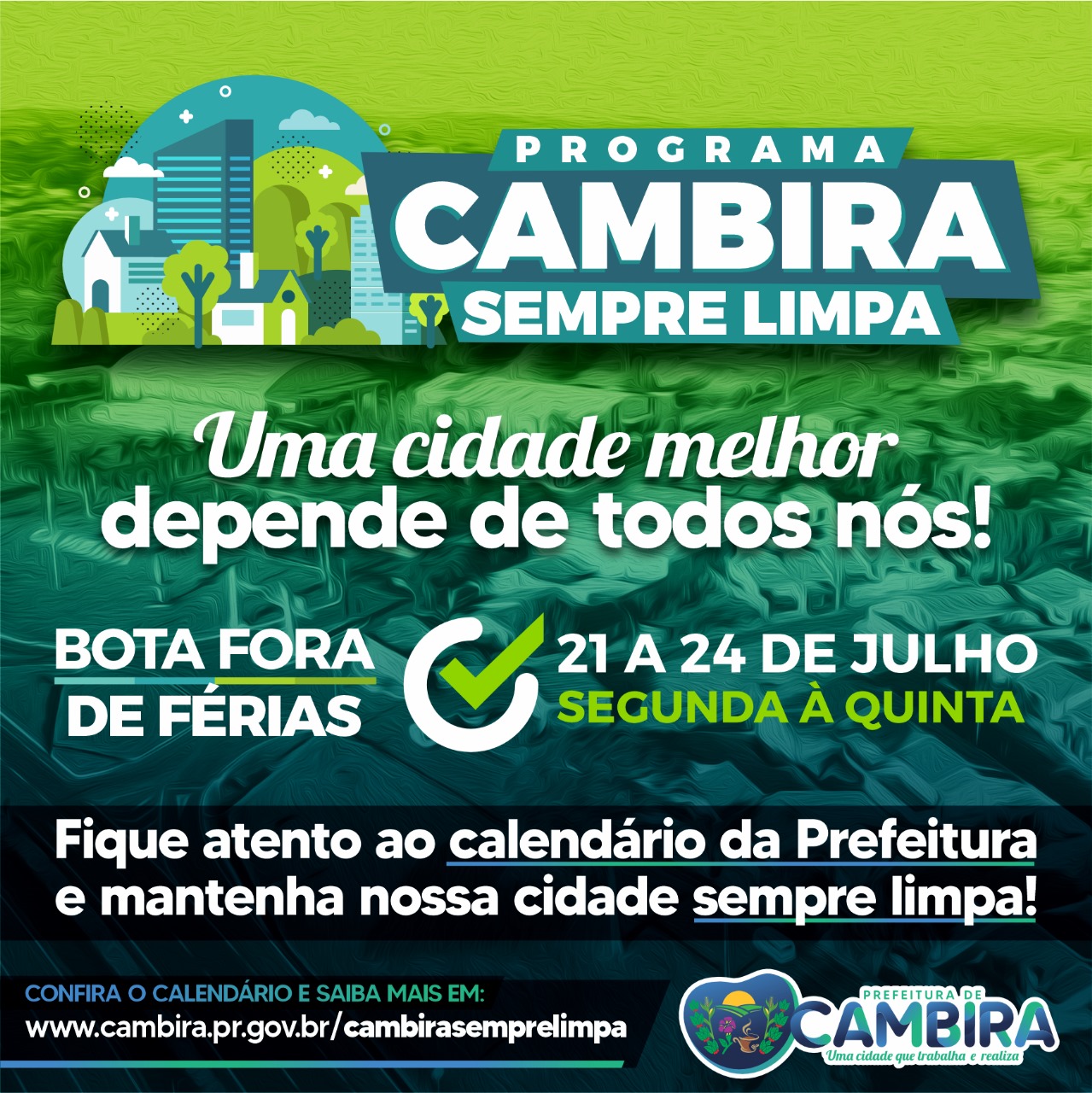 Cambira realiza mais uma edição do Programa “Cambira Sempre Limpa”