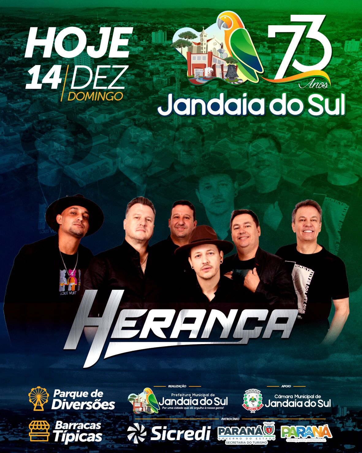 Aniversário de Jandaia do Sul – Programação deste domingo (14)