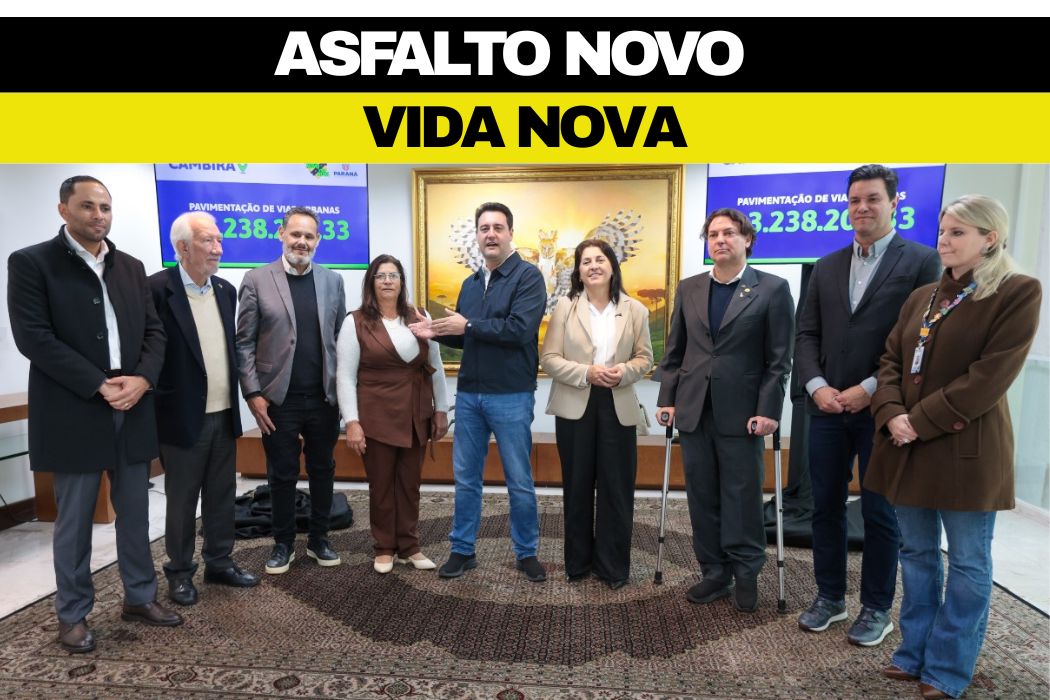 Cambira é contemplada com R$ 3,2 milhões do programa Asfalto Novo, Vida Nova