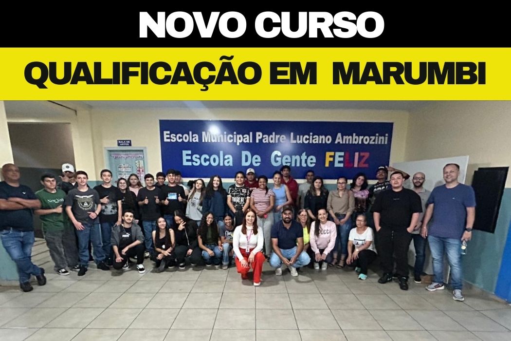 Curso de Almoxarife tem início em Marumbi com quase 40 alunos e incentivo de R$ 1.000,00 por participante
