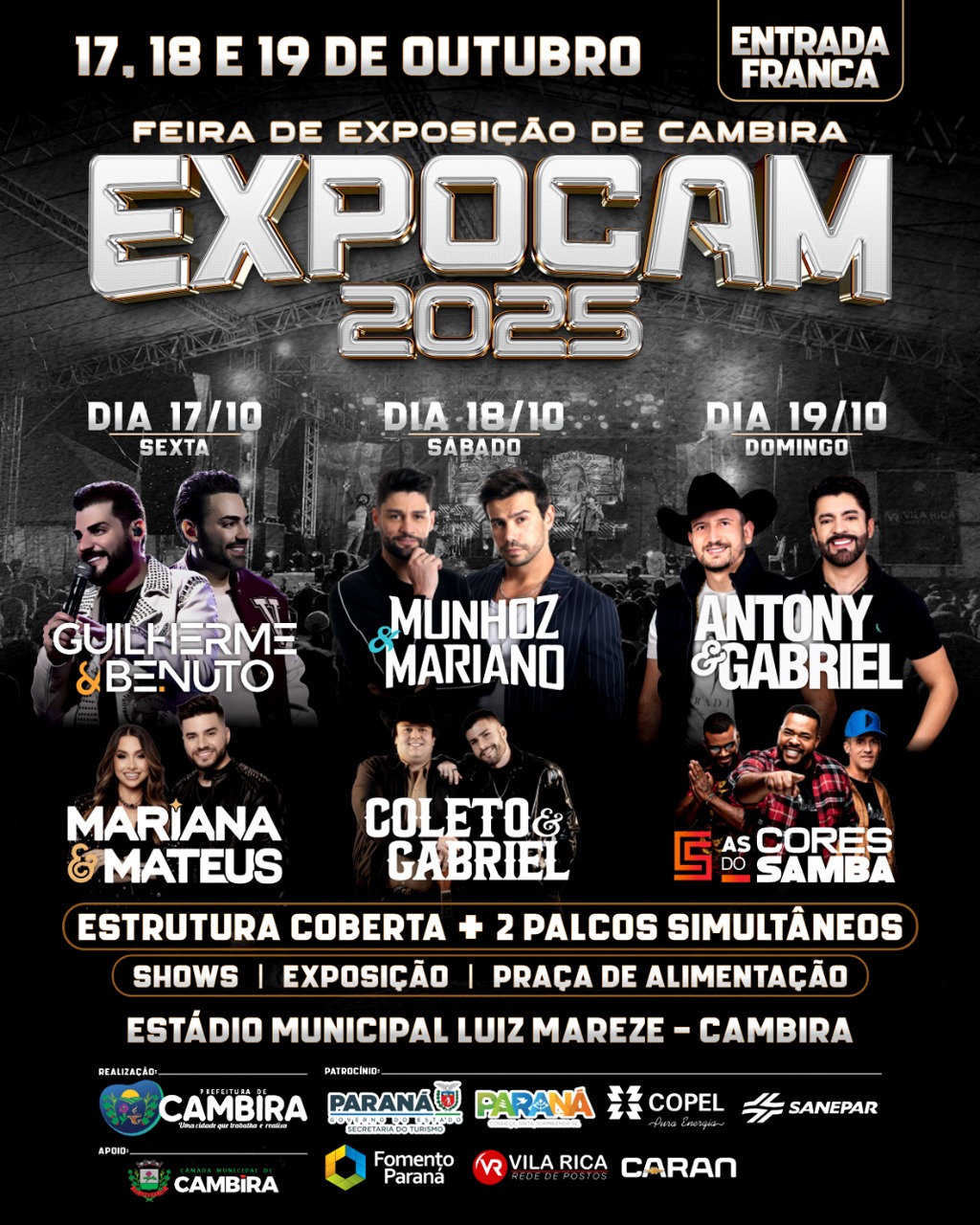 EXPOCAM 2025 começa nesta sexta-feira e promete agitar a região