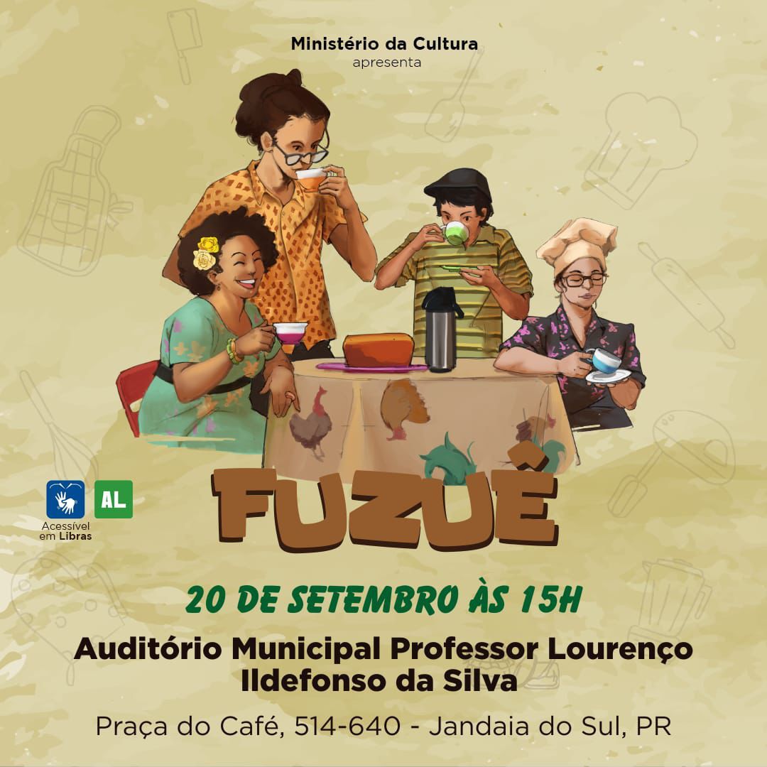 Espetáculo: “Fuzuê” será apresentado hoje às 15h no Auditório Municipal de Jandaia do Sul