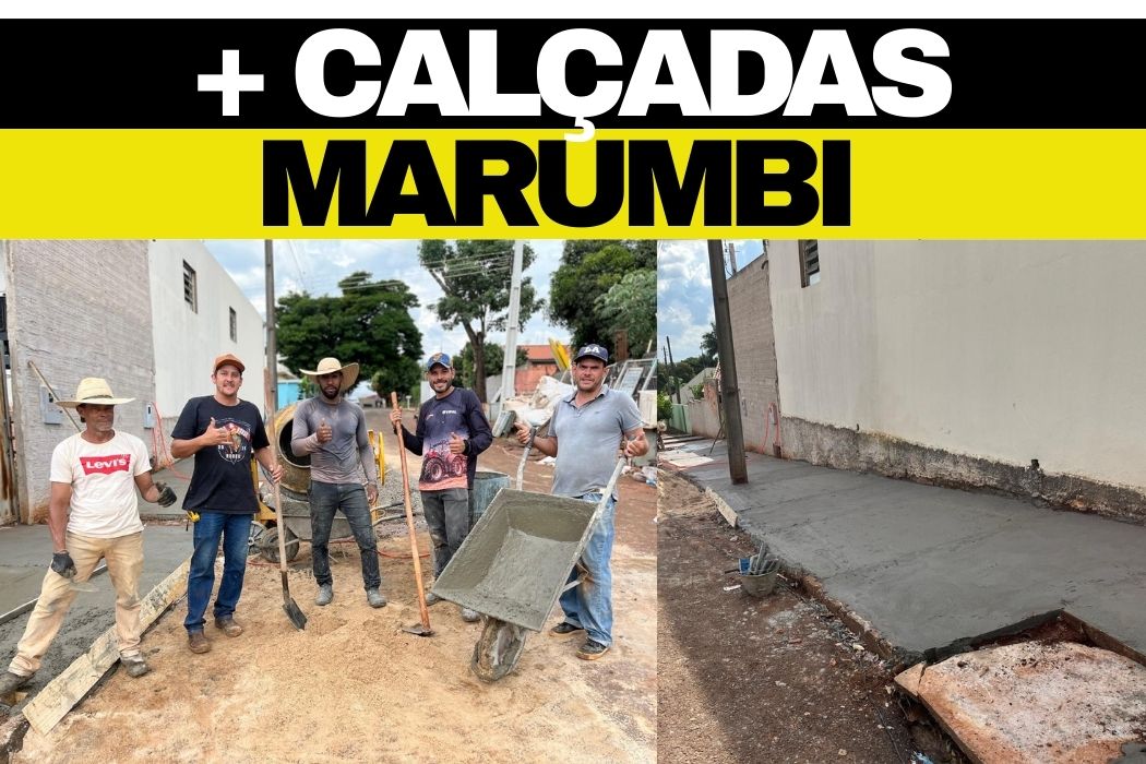 '+ OBRAS MARUMBI: Prefeitura intensifica recuperação de calçadas e reforça compromisso com segurança e acessibilidade urbana