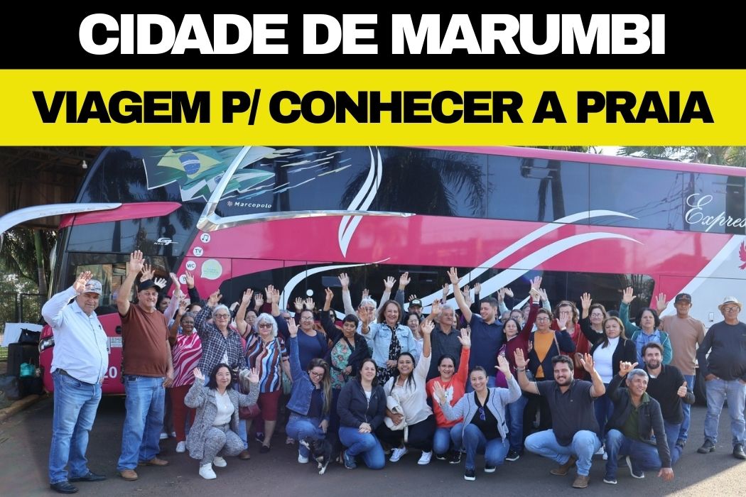 Melhor Idade de Marumbi vive experiência inesquecível em viagem à praia