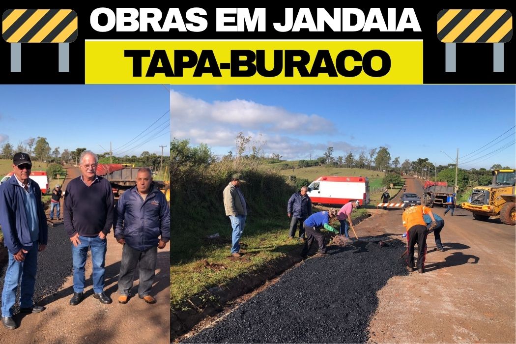🚧Prefeitura de Jandaia do Sul realiza operação tapa-buraco🚧
