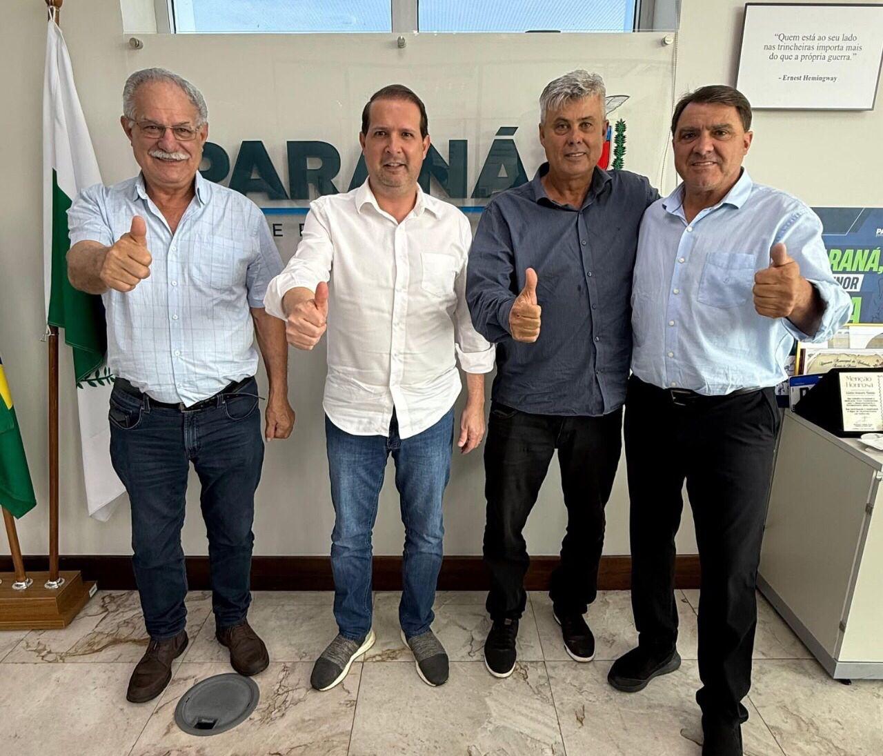 Prefeito Ditão Pupio cumpre agenda em Curitiba e anuncia novos recursos para Jandaia do Sul