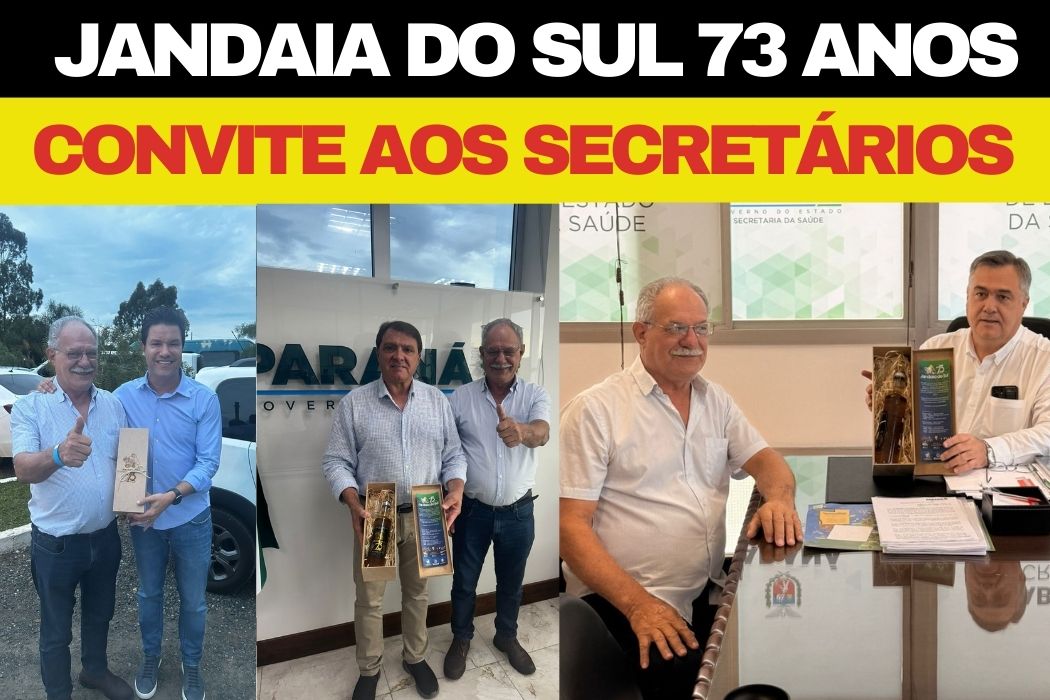 Ditão Pupio convida secretariado estadual para o aniversário de Jandaia do Sul