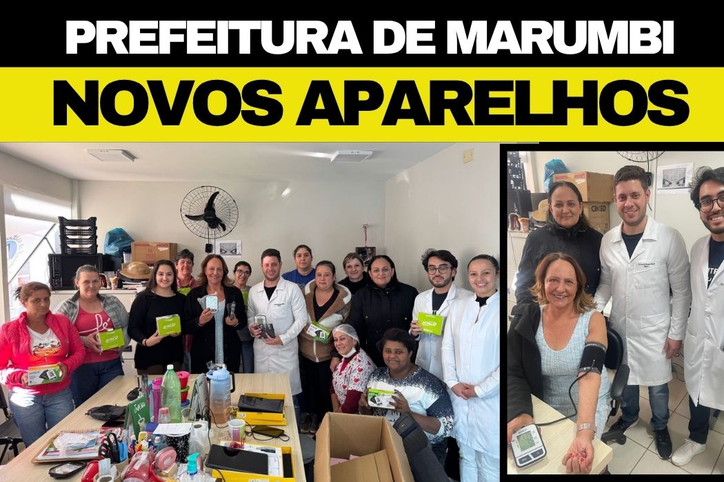 Prefeitura de Marumbi reforça atenção básica com entrega de aparelhos de pressão digital