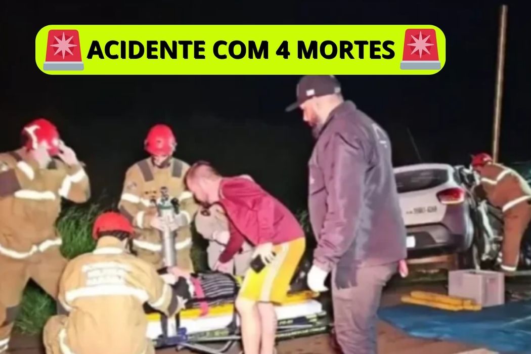 🚨 4 MORTOS 🚨: Grave acidente deixa quatro mortos na BR-369, entre Mamborê e Campo Mourão