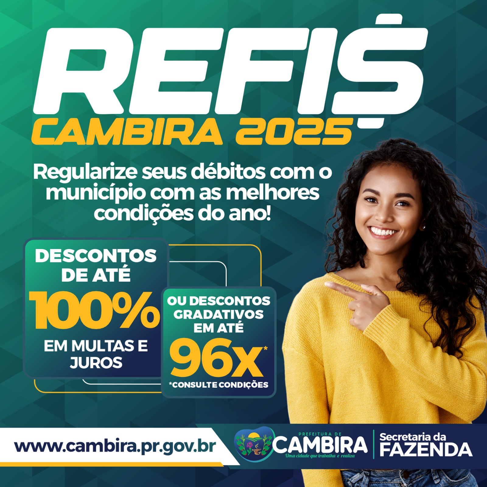 REFIS Cambira 2025 entra na reta final: contribuintes têm até 28 de novembro para regularizar débitos