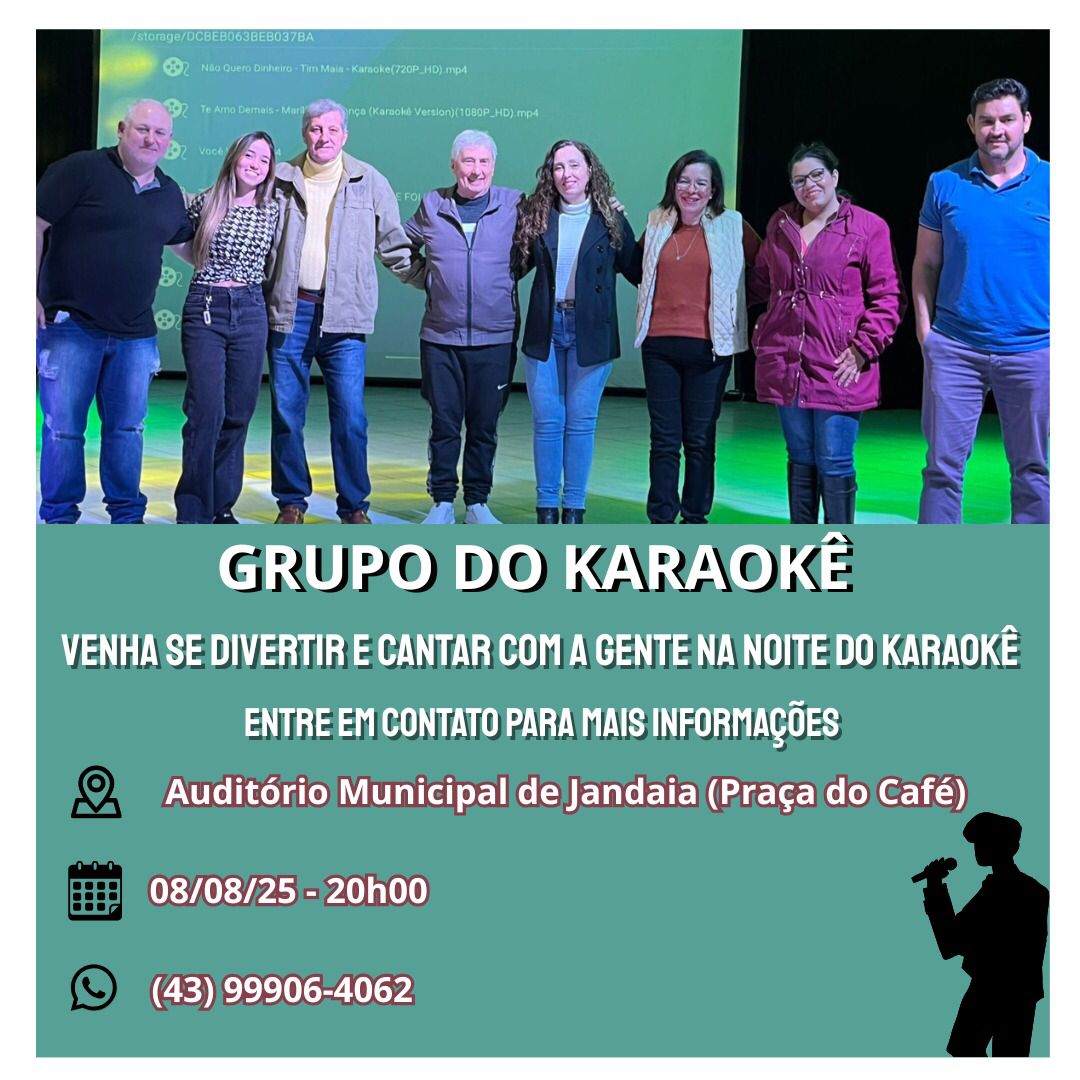 Grupo do Karaokê promove noite especial em homenagem ao Dia dos Pais em Jandaia do Sul