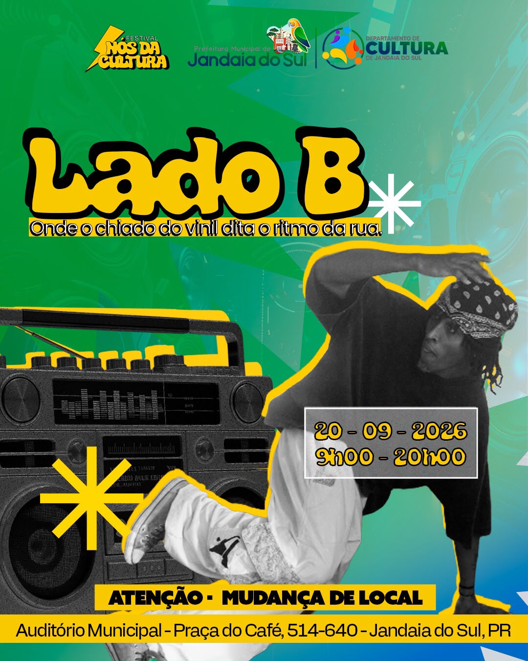 Festival Nós da Cultura promove edição “Lado B” em Jandaia do Sul