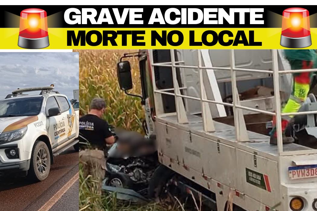 🚨 Grave Acidente na BR-369 em Mamborê: Motorista Morre Esmagado em Colisão Frontal