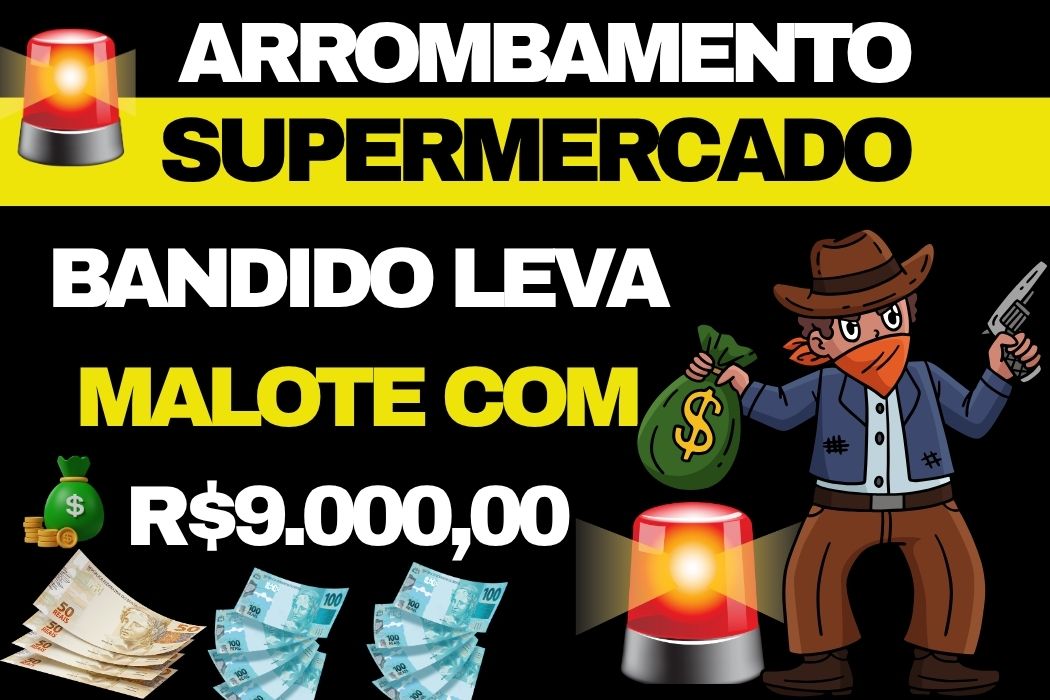 ð§¨ Arrombamento audacioso em Apucarana: ladrÃ£o invade supermercado pelo telhado e leva malote com R$ 9 mil!