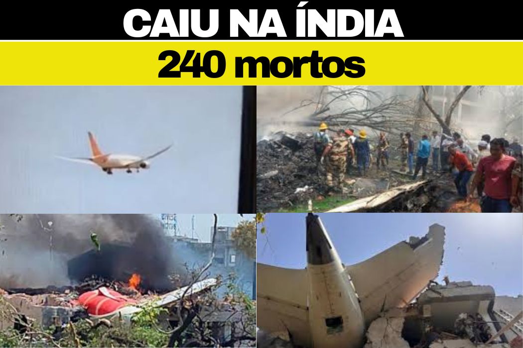 📉 Tragédia aérea na Índia: avião da Air India cai após decolagem e deixa mais de 240 mortos