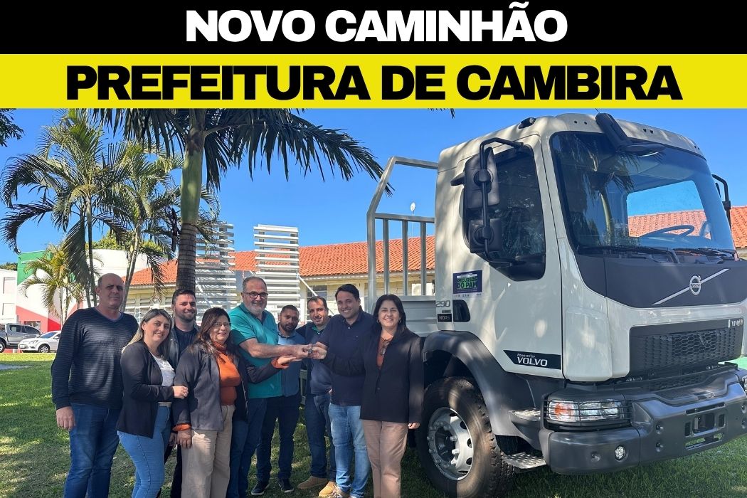 Prefeitura de Cambira recebe caminhão-prancha para reforçar frota municipal