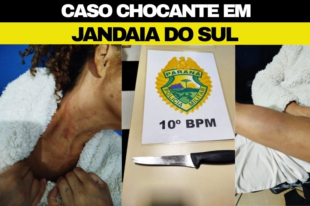 Homem invade casa da ex, agride, tenta estuprar e corta cabelo com faca em Jandaia do Sul