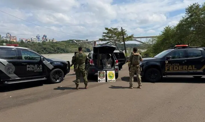 BPFRON APREENDE 680,4 KG DE MACONHA EM AÇÃO CONJUNTA COM A POLÍCIA FEDERAL EM FOZ DO IGUAÇU-PR